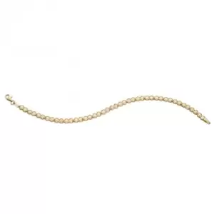 Image of Circle Tennis Yellow Gold Bracelet GB502