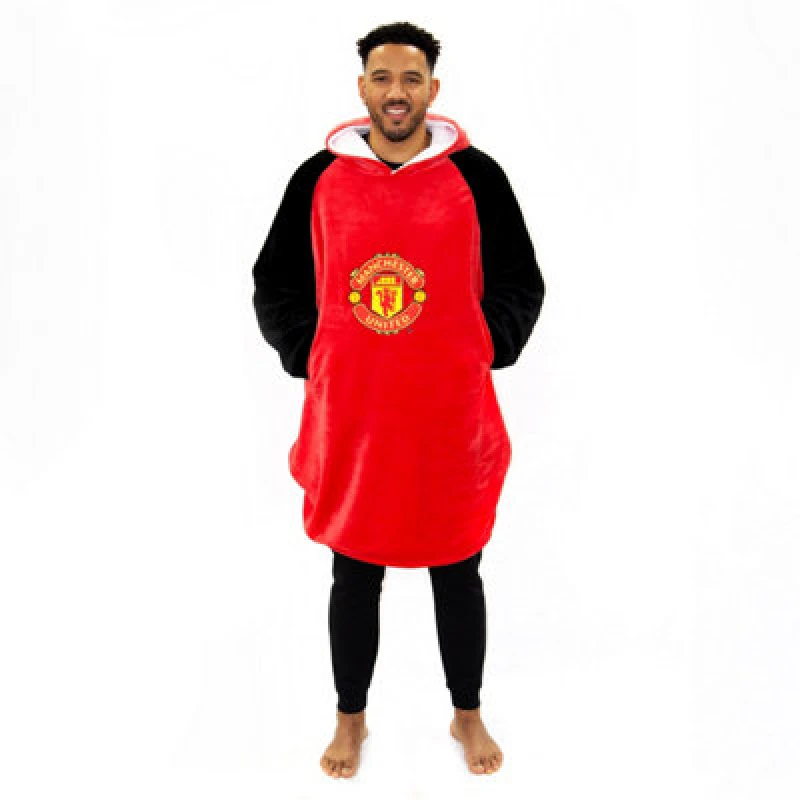Image of MAN UNITED Manchester United Wearable Hooded Fleece Large