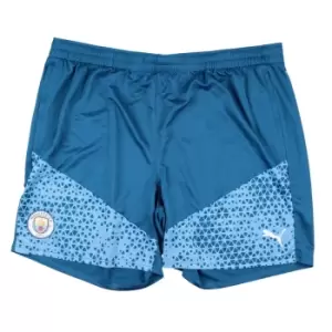 Image of 2023-2024 Man City Training Short (Lake Blue)