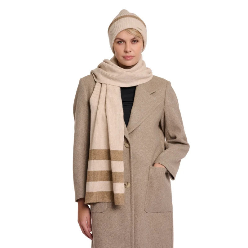 Image of Rino & Pelle Womens scarf Rino & Pelle Hetty Beige Female TU