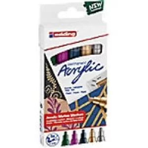 Image of Edding Marker Festive 5100 Assorted Pack of 5