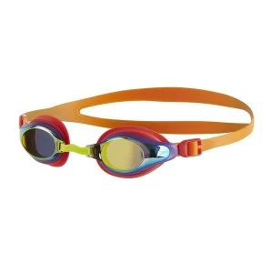 Image of Speedo Mariner Supreme Mirror Goggles Orange/Gold Junior