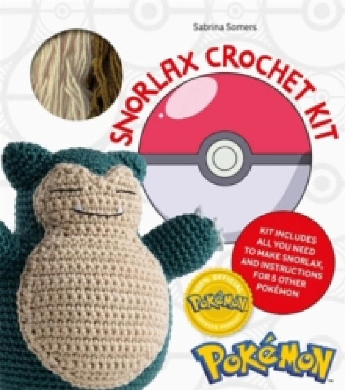 Image of PokeMon Crochet Snorlax Kit : Includes Materials to Make Snorlax and Instructions for 5 Other PokeMon Kit