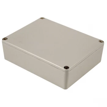 Image of Hammond 1590BBLG Aluminium 'Stomp Box' Enclosure Grey (119 x 94 x ...