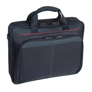 Image of Targus Classic Clamshell Case for 16" Laptops, Black with Red Accents (CN31US)