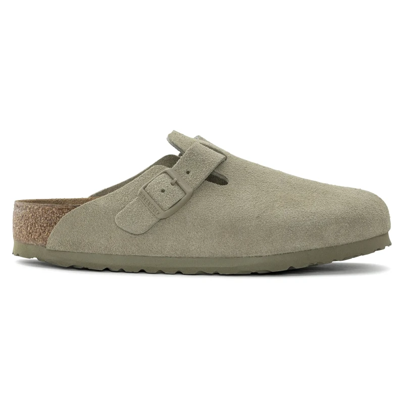 Image of BIRKENSTOCK Boston Suede - Green Green 9.5