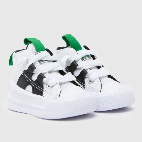 Image of Converse white multi all star ultra Boys Toddler trainers White Multi UK 2 (EU 18)