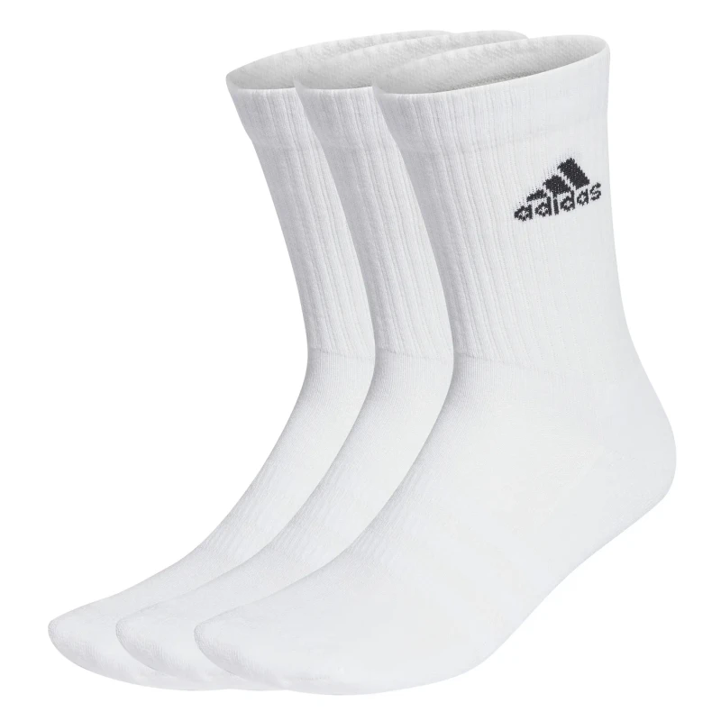 Image of adidas white & Black sportwear crew socks 3 pack White/Black UK 11