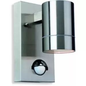 Image of Wall lamp 1 bulb Colt with detector, stainless steel