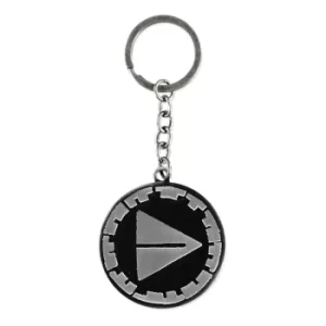 Image of HORIZON FORBIDDEN WEST Focus Logo Metal Keychain, Black/Silver (KE136108HFW)