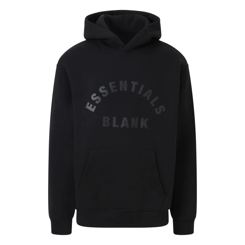 Image of Blank Essentials Arch Hoodie Mens Black male Small