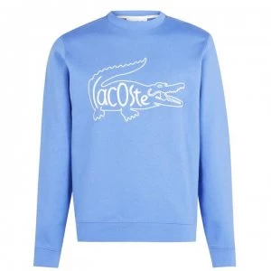 Image of Lacoste Embroidered Croc Sweatshirt - TurquiBlue 776