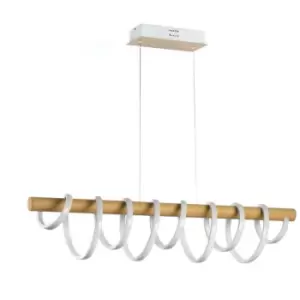 Image of Onli Nilo Spiral Integrated LED Pendant Ceiling Light, 4000K