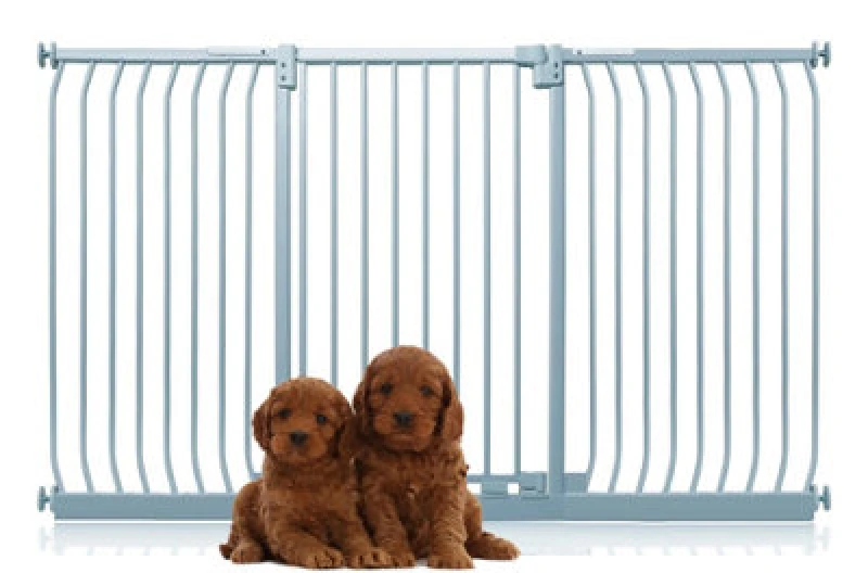 Image of Bettacare Extra Tall Elite Dog Gate, 188Cm - 197Cm, Matt Grey, Extra Tall 96.8Cm In Height, Pressure Fit Pet Gate