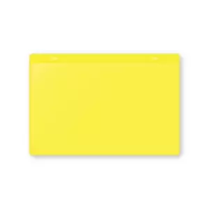 Image of Document pouches, magnetic, A5 landscape, pack of 10, yellow