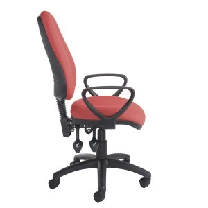 Image of Dams Vantage 200 Operator Chair with Fixed Arms - Burgundy