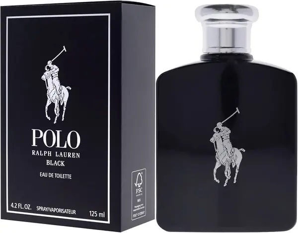 Image of Ralph Lauren Polo Black Eau de Toilette For Him 125ml