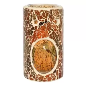 Image of Pillar Brown Crackle Oil Burner