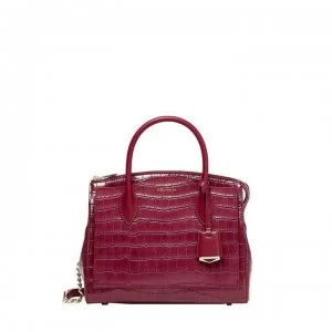 Image of Karen Millen Mayfair Mini Grab Bag - Berry Croc 601