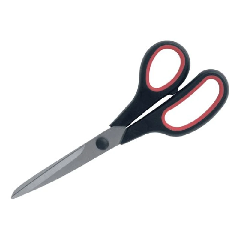 Image of 5 Star Office Scissors 210mm Stainless Steel Blades Black/Red 909272