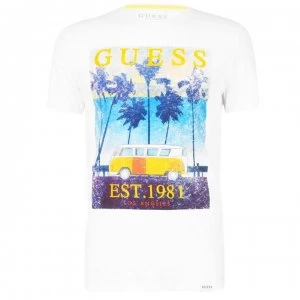 Image of Guess On Tour T Shirt - TrueWhite TWHT