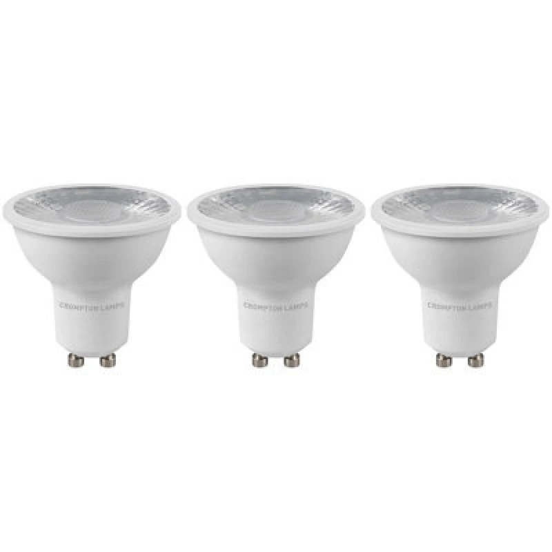 Image of Crompton LED GU10 Spotlight Light Bulb 5W Dim Warm White 3000K Halogen Replacement