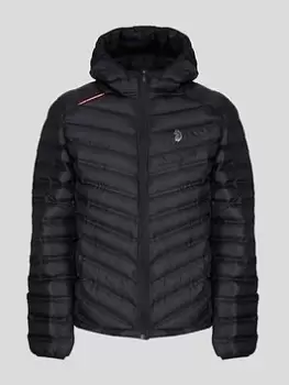 Image of Luke Worldy Padded Jacket - Black Size M Men