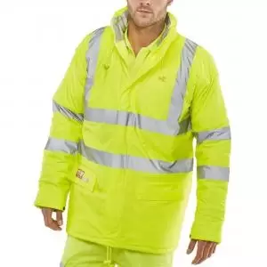 Image of Beeswift Fire Retardant Anti-Static Padded Jacket Saturn Yellow S