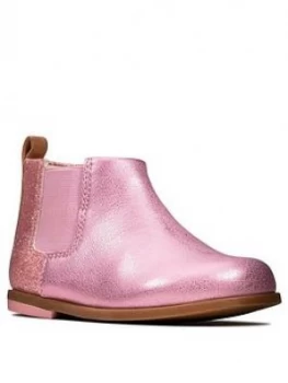 Image of Clarks Toddler Drew Fun Ankle Boots - Pink