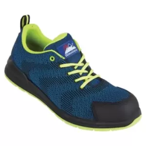 Image of Himalayan 4340 Unisex Blue Toe Capped Safety Trainers, UK 4, EU 37