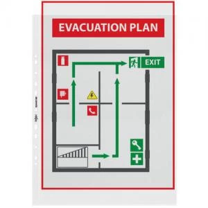 Image of Standard A3 Plastic Punched Wallets Top Opening, Pack of 10 - Outer Carton of 10
