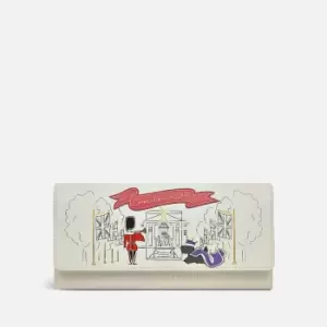 Image of Radley Womens The Coronation Large Flapover Matinee Purse - Chalk