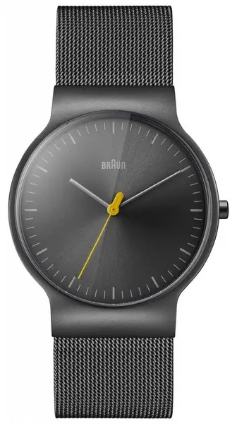 Image of Braun BN0211TIMHG Mens Classic Slim Steel Mesh With Grey Watch