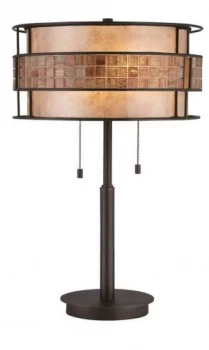 Image of 2 Light Table Lamp Renaissance Copper, E27