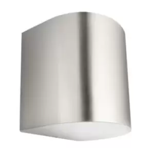 Image of Philips Parrot 3W LED Outdoor Wall Up/Down Light Inox Silver - Warm White - 915004434801