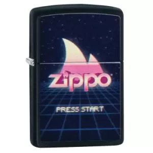 Image of Zippo Black Matte PL218 Gaming Design windproof lighter