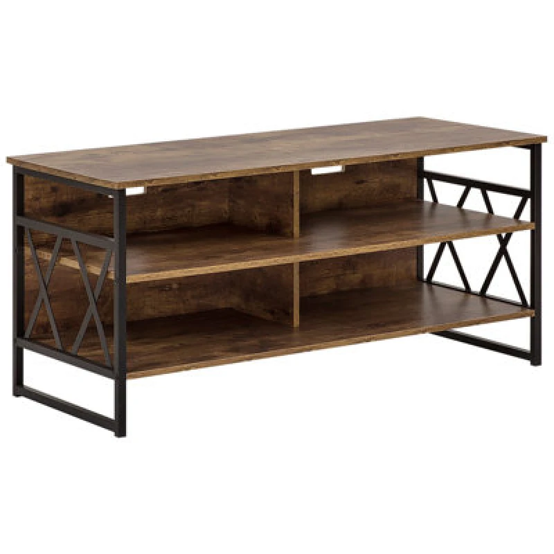 Image of Beliani Industrial TV Stand Carlisle Dark Brown