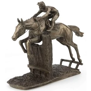 Image of Horse Racing At Full Stretch by David Geenty Cold Cast Bronze Sculpture