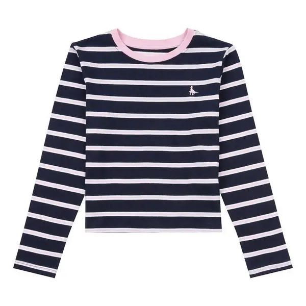 Image of Jack Wills Stripe Long Sleeve T-Shirt Junior Girls Long Sleeve T-Shirts 8-9 Years Blue 58218318185