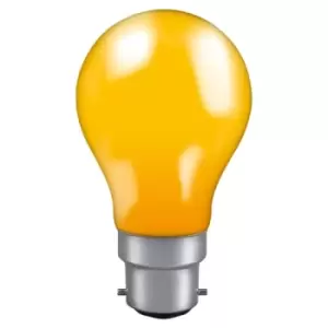 Image of Crompton Lamps 25W GLS B22 Dimmable Coloured IP65 Amber