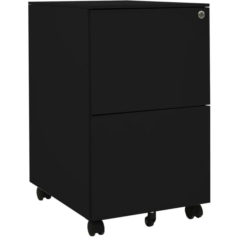 Image of VIDAXL Mobile File Cabinet Black 39x45x67cm Steel Vidaxl 8720286564073