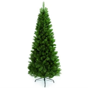 Image of Premier Decoration Ltd Premier Green Slim Spruce Christmas Tree - 1.5m