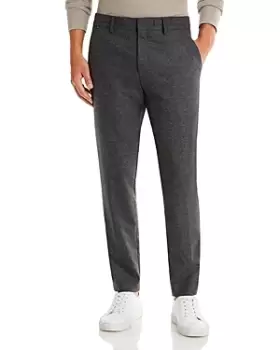 Image of Hugo Boss Genius Wool Flannel Drawstring Slim Fit Pants