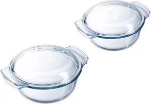 Image of Pyrex Essentials Round Casserole Set 2 Piece