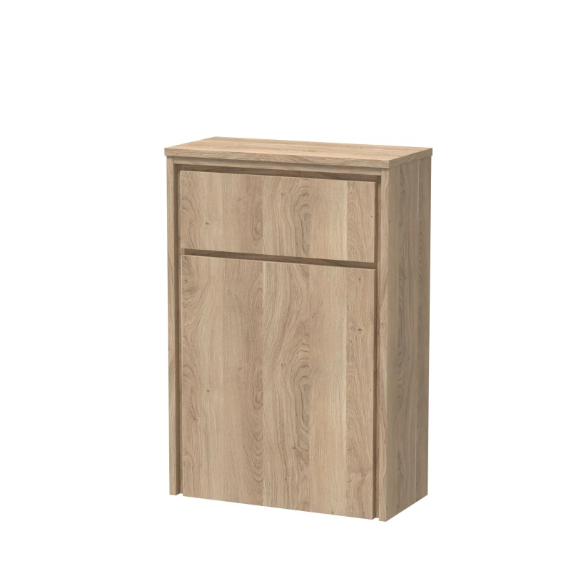 Image of Balterley Floor Standing WC Unit - 818 x 555 x 260mm - Bleached Oak in Brown Brown Unisex