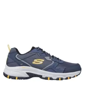 Image of Skechers Overlay Lace-Up W Deco Stitching & - Blue