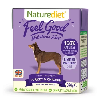 Image of Naturediet Feel Good Adult - Turkey & Chicken - 18 x 390g