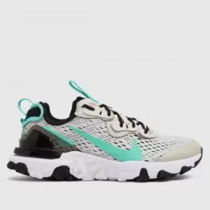 Image of Nike Light Grey React Vision Se Trainers Youth