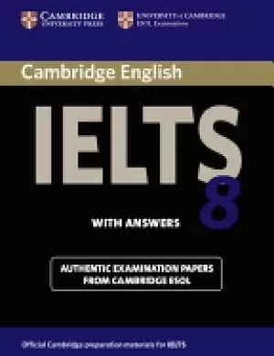 Image of cambridge ielts 8 students book with answers