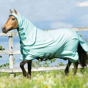 Image of Rambo Hoody Fly/Sweet Itch Rug - Ice Green